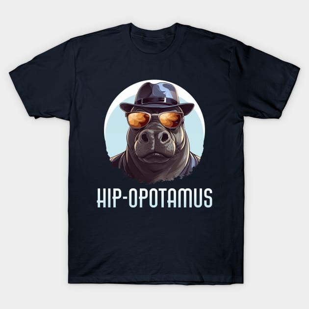 Hip-opotamus | Cool Hippo T-Shirt by These Are Shirts